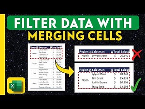 Excel Tips: Unable to Filter Data after merging Cells? Then try this tips!