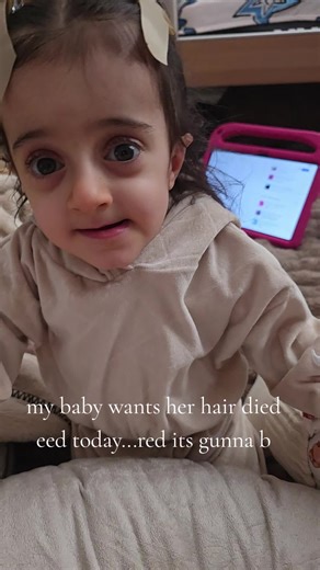 Dyeing My Baby's Hair Red: A Fun Morning Ritual