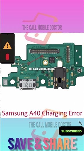 Samsung galaxy a40 Charging Error solution. Samsung a40 Charging error