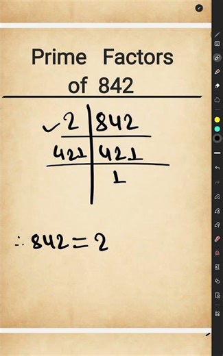 Factors of 842