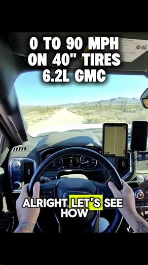 0 to 90 mph run in my 2020 GMC 6.2L on 40inch tires!