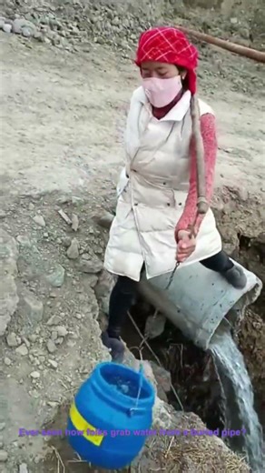 How People Collect Water From Underground Pipes
