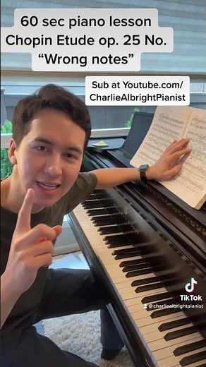 Chopin Etude Op. 25 #5 - "Wrong Note" | 60 Second Piano Lesson