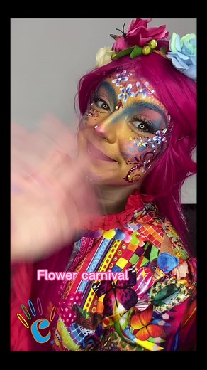 Colorful Flower Carnival Makeup Tutorial