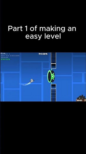 Part 1 of making an easy level | Geometry Dash