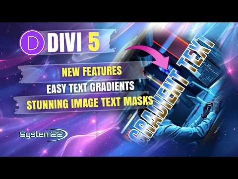 Divi 5's New Text Upgrade Is INSANE – Gradient, Mask & Stroke Tutorial
