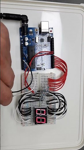 Segment counter LED on/off for realization in mock-up