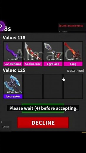 SHOWING YOU MM2 SCRIPT VALUE CHECKER TO WIN OR FAIR TRADE #mm2 #roblox #murdermystery2 #robloxedit