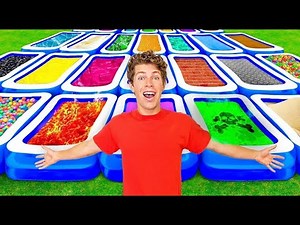 100 Mystery Pools... What's Inside Will Shock You!