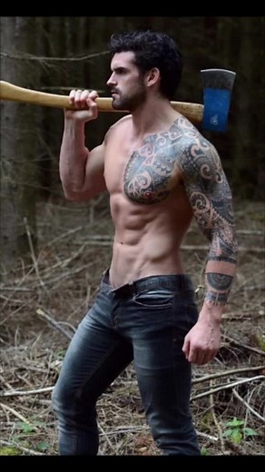 Muscle Man Lumberjack Shows Incredible Strength | Must See!