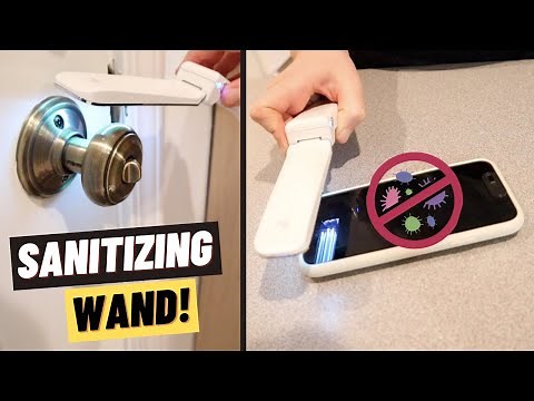 Sharper Image TrueUV Light Sanitizer Unboxing and Review | Portable Foldable Ultraviolet Light