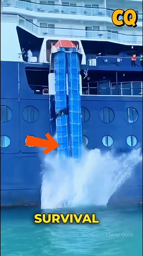 Inflating Into a Life-Saving Raft 🚢 #SafetyTech #MarineRescue #Innovation #Shorts | Clarity Quest