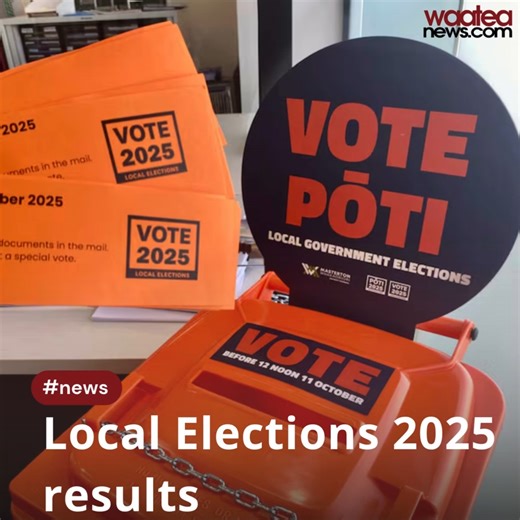 Local Elections 2025 results Our Local Government elections 2025 coverage has kicked off - over the next few hours Waatea will be publishing results as they roll in @ https://waateanews.com/2025/10/11/local-elections-2025-results/ | Waatea News
