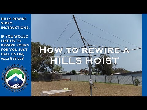 How to rewire a Hills Heritage Hoist clothesline