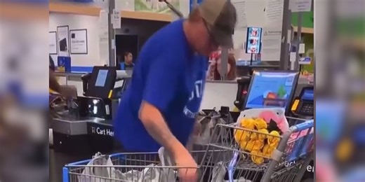 Man appearing in viral video not scanning items at Walmart says he was just doing his job