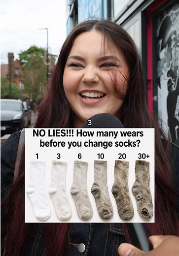 How many wears before you change your socks #socks #showerthoughts #compare