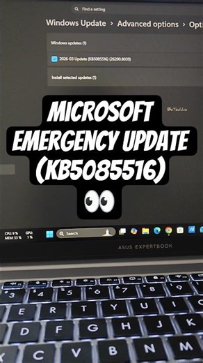 Microsoft Emergency Update #shorts #windows11