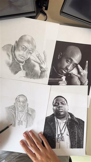 Tupac or Notorious Big? #tupac #2pac #notoriousbig #biggiesmalls #hiphop #rap #soccer #drawing