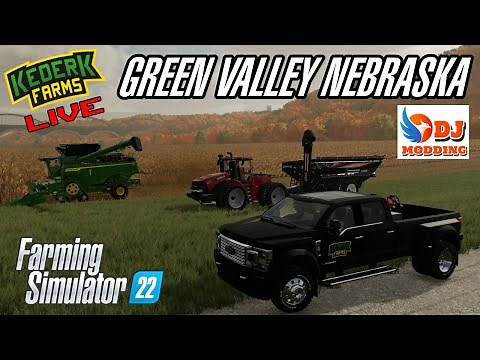 🔴 New Map, New Mods, Let's harvest corn! Green Valley Nebraska 4X! - Farming Simulator 22