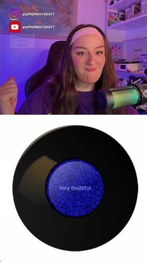 Letting a magic 8 ball control my CAS in The Sims 4 #thesims4