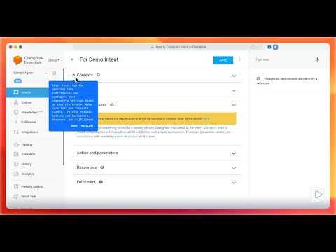 How to Create an Intent in Dialogflow Step-by-Step