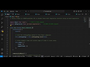 Build a React.js REST API to Render Posts With Pagination Controls Using jw-react-pagination in JSX
