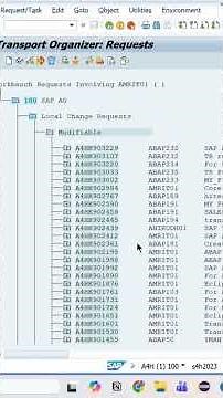 Creating Transport Requests in SAP ABAP System #sapabap #coding #abapdeveloper