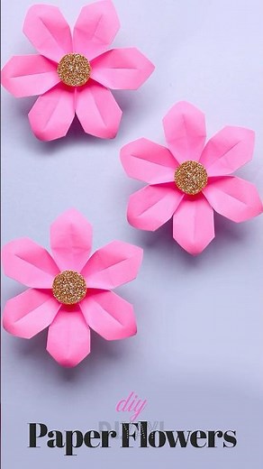 Make Beautiful DIY Paper Flowers Like a Pro. 🌸 #papercrafts. #paperflower #craftideas