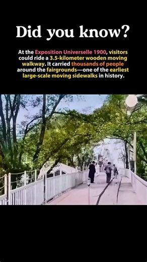 The 1900 World Fair’s Moving Sidewalk