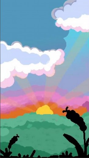 The Most Relaxing Pixel Sunset Ever 😌