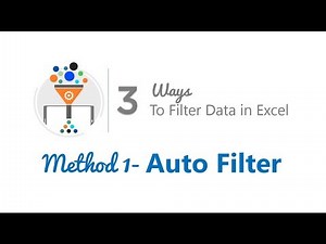 3 Ways to Filter Data in Excel Method 1 Auto Filter