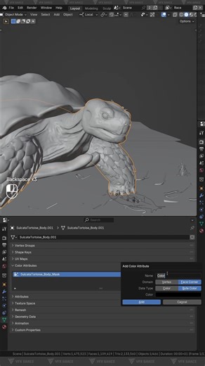 Blender Quick Tip: Generate Dirt Effects with Vertex Colors #Blender #VertexColor #DataTransfer #Modeling #Texturing #3DArt #Tips #Workflow | VFX Grace