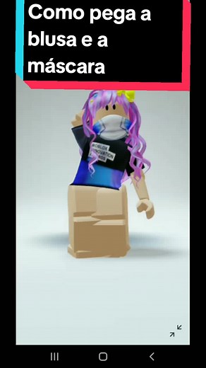 Como Pegar a Blusa e a Máscara no Roblox de Graça