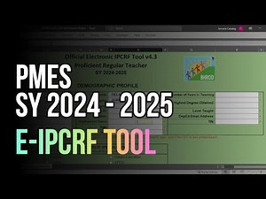 PMES SY 2024 - 2025 Exploring the EIPCRF-tool | BISAYA tutorial
