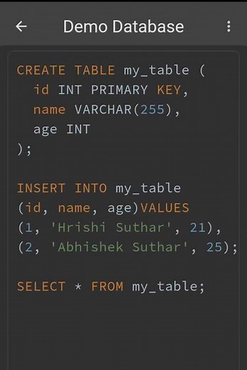 How to create table in SQL