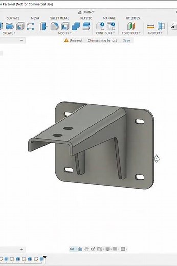 Mechanical Bracket Design in Fusion 360 | 3D Modeling Practice | Fusion 360 Tutorial for Beginners