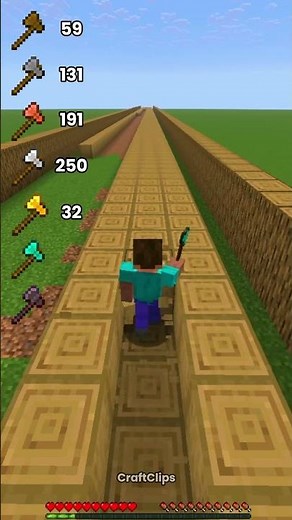 Axe vs Stripped Log in #minecraft 💔