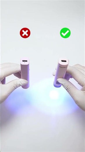 See what a bad nail lamp actually brings you?😱 #naillamp #nailhacks #shorts