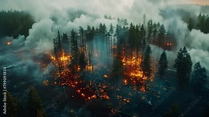 The Destructive Impact of Deforestation on Ecosystems and Biodiversity. Concept Deforestation, Ecosystems, Biodiversity, Environmental Conservation, Habitat Loss