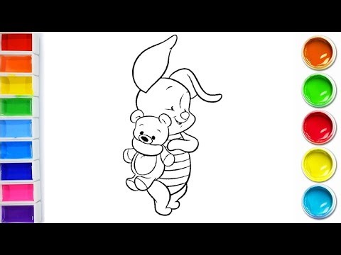 Piglet Coloring From Winnie The Pooh Step By Step