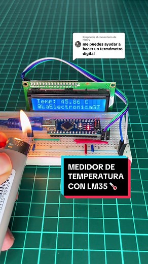 Respuesta a @Henry Medidor de Temperatura con LM35, Arduino y Pantalla LCD | #LaElectronicaGT #Arduino #PantallaLCD #ModuloI2C #ElectronicaBasica #LM35