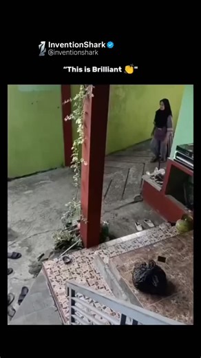 Invention Shark | The video is a compilation of short clips demonstrating an ingenious outdoor laundry drying system designed to protect clothes from sudden... | Instagram