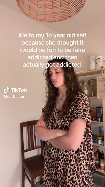 She was joking around until the joke had withdrawals🥲 #iquit #nicotine #clean #neveragain #sadlyrelatable #notfun #dontdoitkids