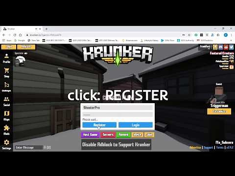How to Register as a Player on Krunker.io - Tutorial