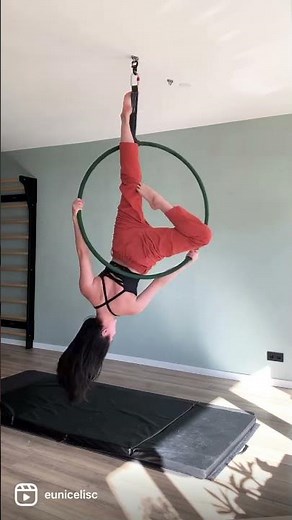 Slow Aerial Hoop Dance for Beginner (with tips) #tutorial