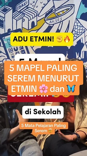 5 Mata Pelajaran Paling Serem Menurut Etmin 🌸 dan 🦋