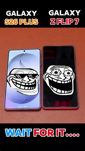 ☠️⚡S26 Plus vs Z Flip 7 ⚡ Boot Test Winner 😱#samsung #edit