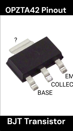PZTA42 SMD Transistor Pinout #components #electronic #electronicsengineering #engineering #tech