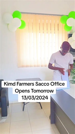 Kimd Farmers Sacco Office Opening Tomorrow