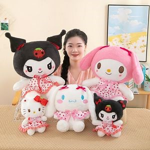 [Hot Item] Sanrio Hello Kitty Kuromi My Melody Cinnamoroll Plush Dolls Soft Stuffed Pillow Plushies Claw Machine Arcade Plush Toys Doll